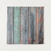 Oude houten omheining in verschillende kleuren, tr wandkleed (Voorkant)