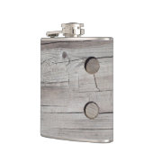  oude houten ontwerp roestvrij staal heupkolven heupfles (Links)