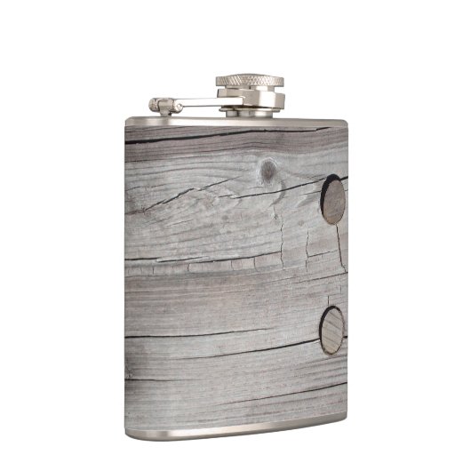  oude houten ontwerp roestvrij staal heupkolven heupfles (Rechts)