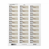 Oude houten perkament swirl Adresetiketten Etiket (Full Sheet)
