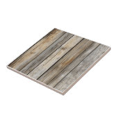 Oude houten plank patroon tegeltje (Zijkant)