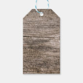 Oude houten planken cadeaulabel (Voorkant)