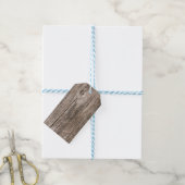 Oude houten planken cadeaulabel (Met Touw)