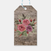 Oude houten planken cadeaulabel (Voorkant)