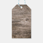 Oude houten planken cadeaulabel (Achterkant)