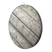 Oude houten planken dartbord (Voorkant Rechts)