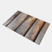 Oude houten planken deurmat (Schuin)
