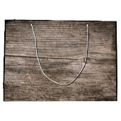 Oude houten planken groot cadeauzakje (Achterkant)