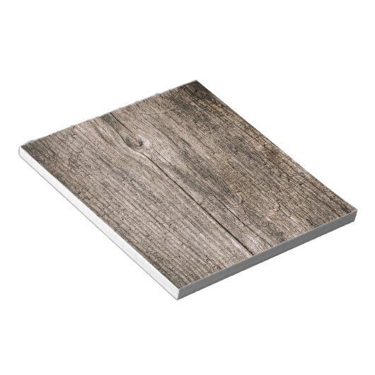 Oude houten planken notitieblok (Schuin)