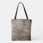 Oude houten planken tote bag (Achterkant)