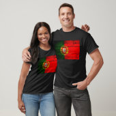 Oude houten Portugal Vlag; T-shirt (Unisex)