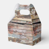 Oude houten rustieke boot houten plank bedankdoosjes (Voorkant Zijde)