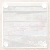 Oude houten rustieke boot houten plank glazen onderzetter (Achterkant)
