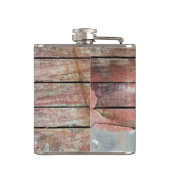 Oude houten rustieke boot houten plank heupfles (Achterkant)