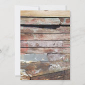 Oude houten rustieke boot houten plank kaart (Achterkant)