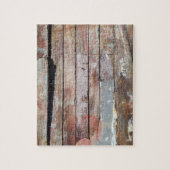 Oude houten rustieke boot houten plank legpuzzel (Verticaal)