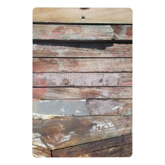 Oude houten rustieke boot houten plank mini klembord (Achterkant)
