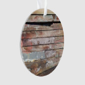 Oude houten rustieke boot houten plank ornament (voorkant)