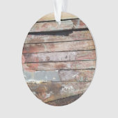 Oude houten rustieke boot houten plank ornament (voorkant)