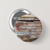 Oude houten rustieke boot houten plank ronde button 5,7 cm (Voorkant /achterkant)