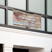 Oude houten rustieke boot houten plank spandoek (Buitenkant Gebouw)