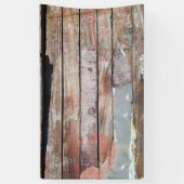 Oude houten rustieke boot houten plank spandoek (Verticaal)