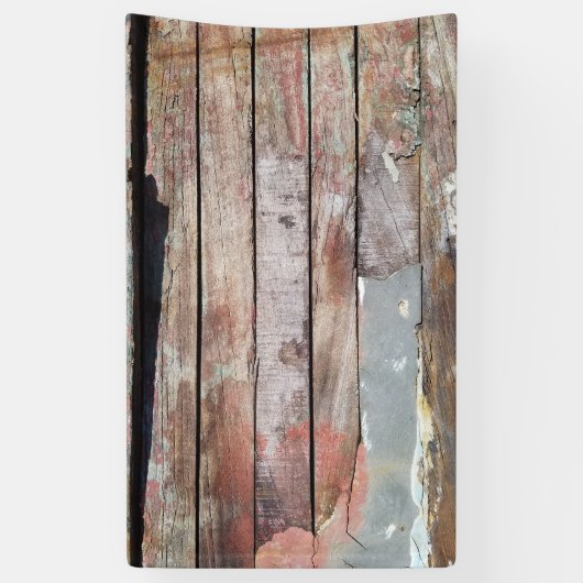 Oude houten rustieke boot houten plank spandoek (Verticaal)