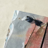 Oude houten rustieke boot houten plank strandlaken (In situ)