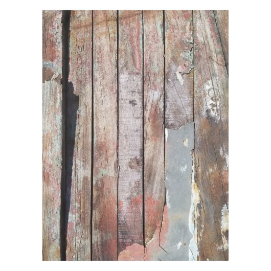 Oude houten rustieke boot houten plank tafelkleed (Voorkant)