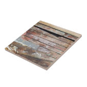 Oude houten rustieke boot houten plank tegeltje (Zijkant)