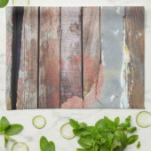 Oude houten rustieke boot houten plank theedoek (Gevouwen)