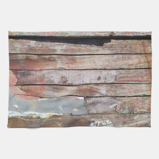 Oude houten rustieke boot houten plank theedoek