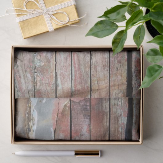 Oude houten rustieke boot houten plank tissuepapier (Geschenk)