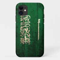 Oude Houten Saudische Vlag