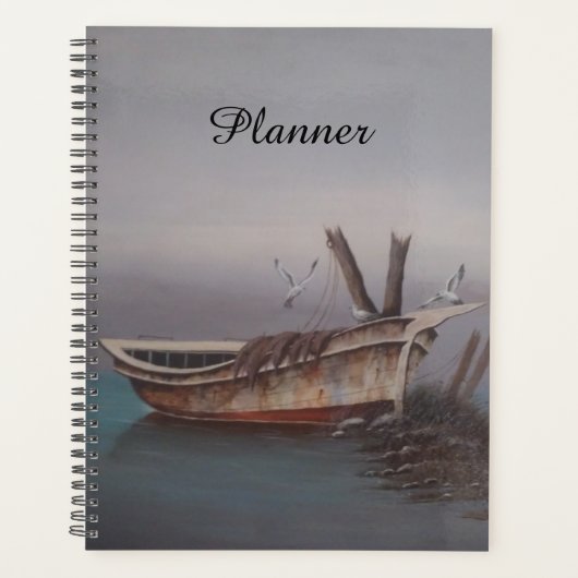 Oude Houten Schuit Planner (Voorkant)