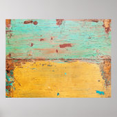 oude houten slijptextuur poster (Voorkant)