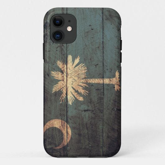 Oude Houten South Carolina Vlag; Case-Mate iPhone Case (Achterkant)