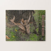 Oude Houten Structuur Legpuzzel (Horizontaal)
