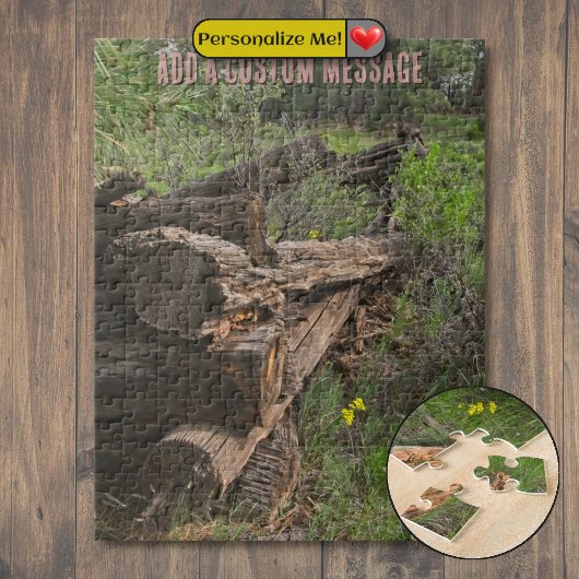 Oude Houten Structuur Legpuzzel