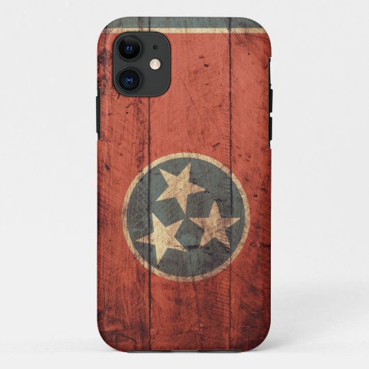 Oude Houten Tennessee Vlag Case-Mate iPhone Case (Achterkant)