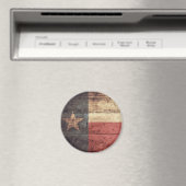Oude houten Texaanse vlag; Magneet (Insitu (Vaatwasser))