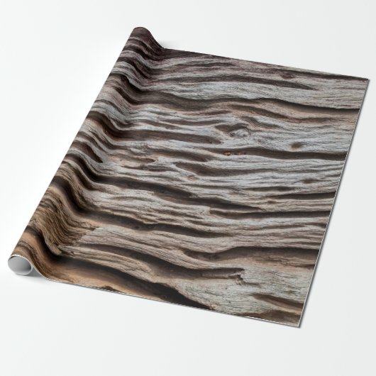Oude houten textureabstracte, home decor, ba cadeaupapier (Uitgerold)