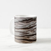 Oude houten textureabstracte, home decor, ba koffiemok (Voorkant links)