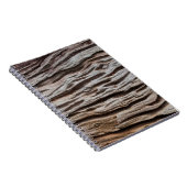 Oude houten textureabstracte, home decor, ba notitieboek (Rechterzijde)