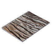 Oude houten textureabstracte, home decor, ba notitieboek (Linkerzijde)