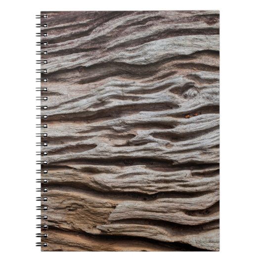 Oude houten textureabstracte, home decor, ba notitieboek (Voorkant)