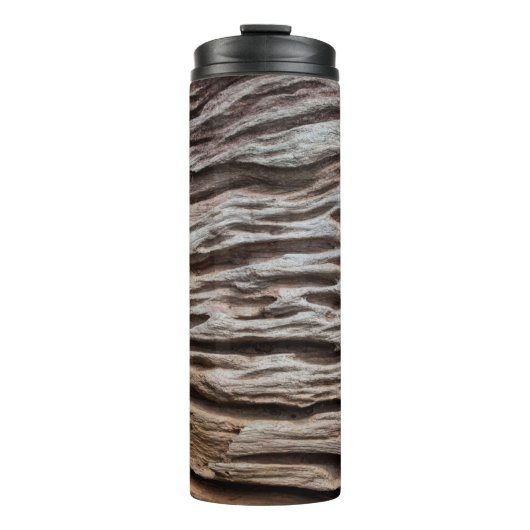 Oude houten textureabstracte, home decor, ba thermosbeker (Voorkant)