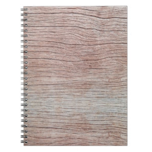 Oude houten textuur met prachtige natuurlijke patr notitieboek