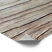 Oude houten textuur met prachtige natuurlijke patr poster (Hoek)