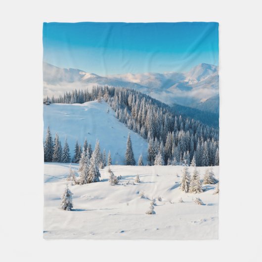 Oude houten textuur of achtergrond met termi fleece deken (Voorkant)